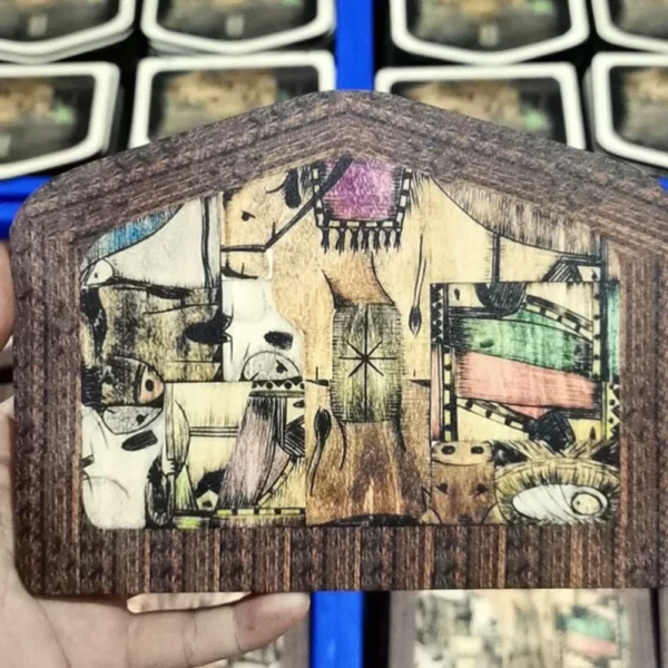 Puzzle de Jésus en bois pour la décoration de la maison, jeu de puzzle de Noël, conception unique brûlée, bureau drôle, FigAuckland, Nativité – Image 3