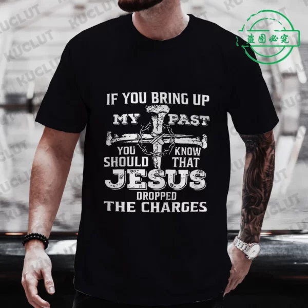 Jésus Christ dos impression pour hommes T-Shirt mode graphique hauts cadeau pour chrétien jésus Streetwear hommes surdimensionné Y2k vêtements – Image 20