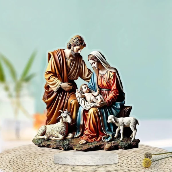 Vierge Marie et Jésus Statue Cadeaux de Noël Nativité FigAuckland pour la Grande-Bretagne – Image 3