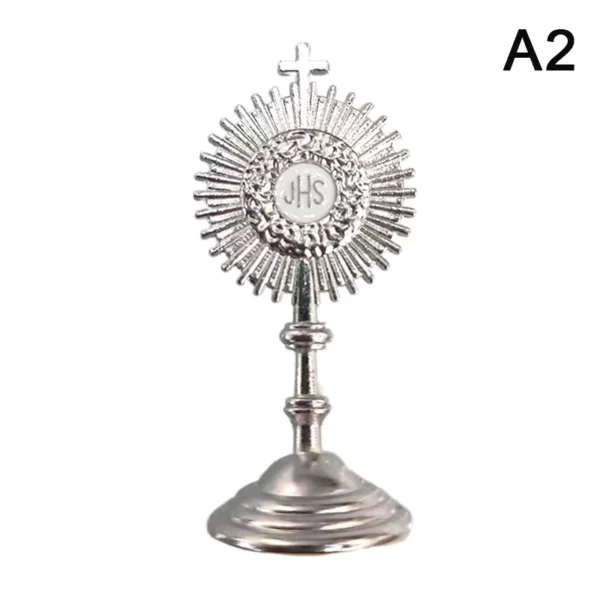 Statue de Communion Chrétienne et Catholique, Zones de Jésus Dorées, Récupérateur d'Inum, Décoration de Table de Bureau à Domicile, Figurine de Croix, Cadeau Religieux – Image 7