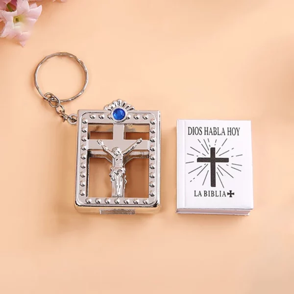 Mini Dios Sabla Hoy Bible Porte-clés, Religieux, Papier Miniature, Spirituel, Chrétien, Jésus, Couverture, Porte-clés, Cadeau – Image 4