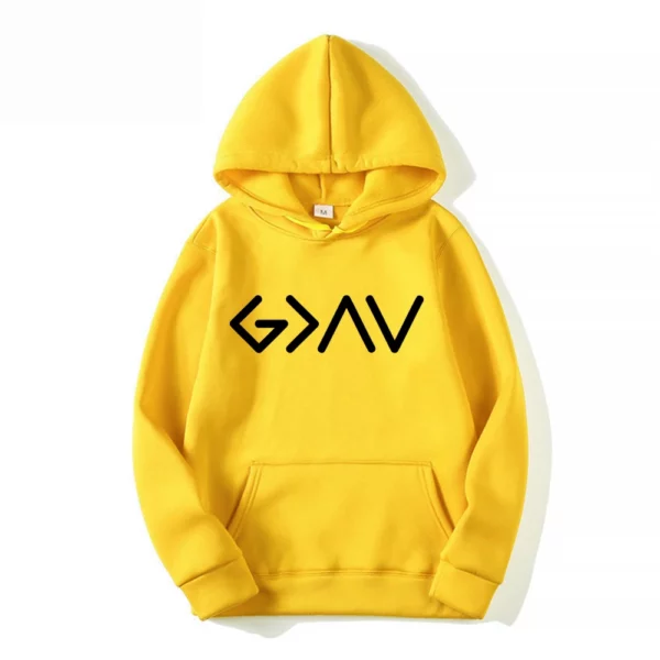 Sweat à capuche chrétien, Dieu est plus grand, STORThe High and Low, Bible, cadeau d'amant de Jésus, sweats à capuche de Jésus, pull de foi – Image 9