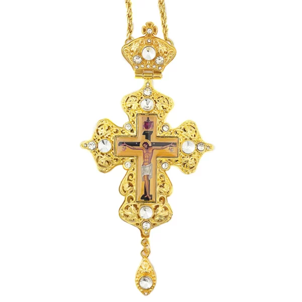 Croix orthodoxe jésus pendentif en alliage de Zinc collier prêtre seins croix baptême culte mariage funéraire jésus orthodoxe – Image 7