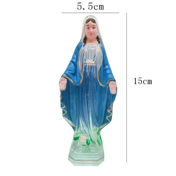 Statue de la Vierge Marie Catholique Faite à la Main, Jésus, Décoration de Maison, Cadeau, Ornement Européen Chrétien – Image 12
