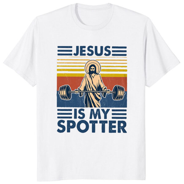 Rétro Vintage jésus Christ gymnase t-shirts hommes pur foi chrétienne t-shirt haut à manches courtes drôle imprimé graphique t-shirt cadeau – Image 34