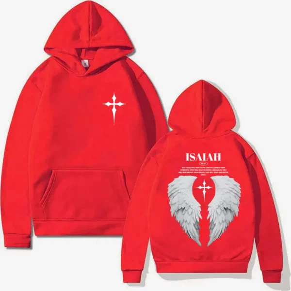 Sweats à capuche unisexes Aile de Jésus, verset de la Bible, Répulsif, PVD, Gothique, Décontracté, Sourire, Streetwear, ChimHarajuku, Chrétien, Esthétique – Image 7