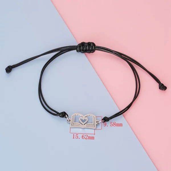 Bracelet à breloques croix en acier inoxydable pour hommes et femmes, 10 pièces, fait à la main, tressé, chaîne porte-bonheur réglable, bijoux cadeau – Image 13
