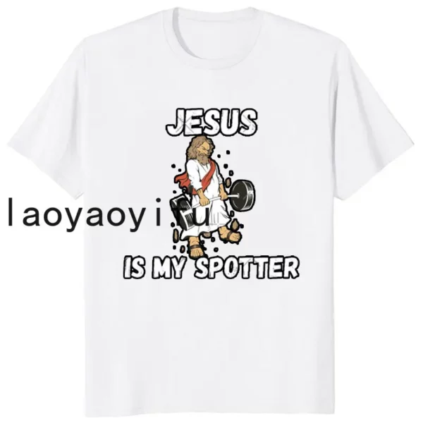 Rétro Vintage jésus Christ gymnase t-shirts hommes pur foi chrétienne t-shirt haut à manches courtes drôle imprimé graphique t-shirt cadeau – Image 15