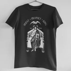 Prêtre prophète roi jésus byzantin icône catholique chrétien orthodoxe T-Shirt 100% coton col rond manches courtes décontracté hommes T-shirt