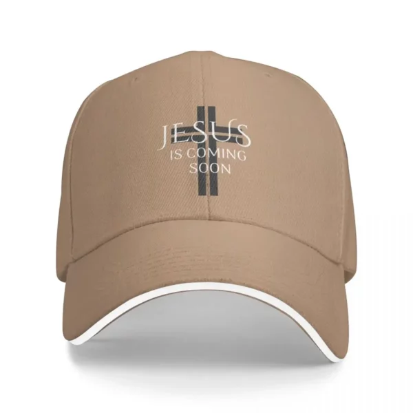Casquette de baseball Anime pour hommes et femmes, Jésus arrive bientôt, sortie sur la plage, mode – Image 9