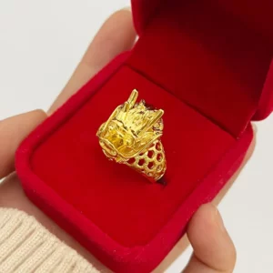 Bague à extrémité ouverte pour hommes, nouveau magasin d'or, même Style, avec robinet réglable, beau cadeau, bijoux 9999, or véritable 24K