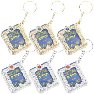 Porte-clés livre Miniature, 6 pièces, accessoires religieux, bijoux à la mode, cadeaux de l'aïd, pendentif à breloques de verrouillage