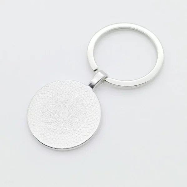 Porte-clés pendentif circulaire en verre à motif de jésus pour anniversaires masculins et féminins, fêtes de remise de diplôme, cadeaux de bijoux de famille – Image 6