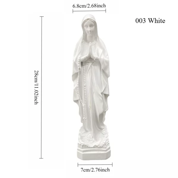 Statue religieuse catholique de la Vierge Marie, Mexique, Notre-Dame de Lourdes, Mère, Dieu, Figurine en résine, Décor de bureau d'Auckland, Jésus béni – Image 9