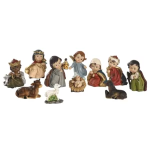 11 pièces/ensemble Christ naissance de jésus ornement cadeaux scène de la nativité artisanat résine noël mangeoire décoration Figurines catholiques