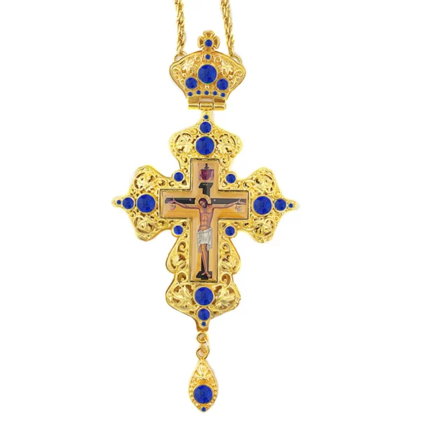 Croix orthodoxe jésus pendentif en alliage de Zinc collier prêtre seins croix baptême culte mariage funéraire jésus orthodoxe – Image 9