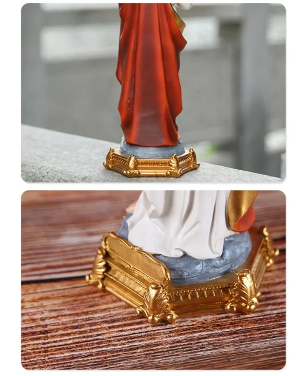 Figurine religieuse de Jésus pour la décoration, artisanat en résine, fournitures d'église, sculptures intensifiées pour la maison, 1PC, 20 cm, 30cm – Image 10