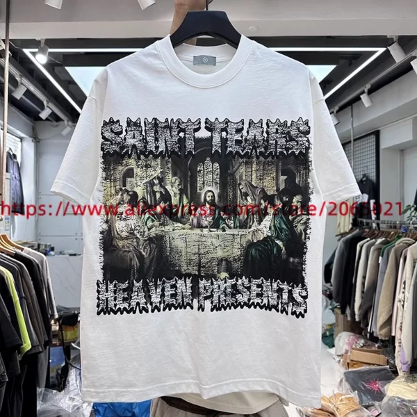 T-shirt imprimé Saint Tears pour hommes et femmes, haute qualité, t-shirt en Y, synchronisation, 2022 – Image 8