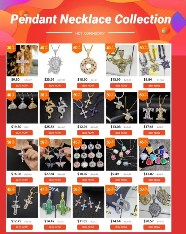 Collier tête de jésus glacé, pendentif Hip Hop, pierres précieuses en Zircon, breloque pour hommes, accessoire de pendentif personnalisé pour le visage du jésus chrétien – Image 14