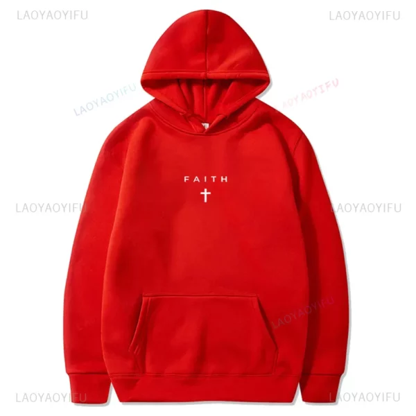 Sweats à capuche à manches longues pour hommes, mémoire de Jésus-Christ, streetwear religieux, sweat à capuche intéressant, vêtements à motifs, sweat régulier – Image 7
