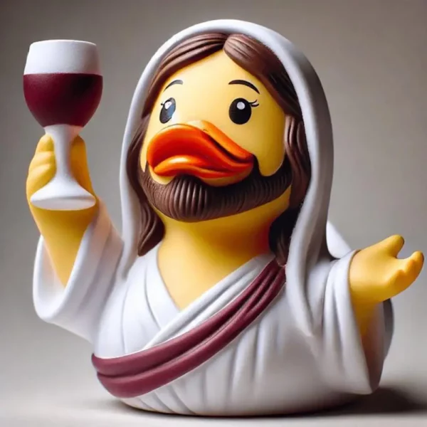 Figurine en résine de canard de jésus et de Maria, Figurine de canard en résine de haute qualité, décor d'animaux d'extérieur pour les célébrations de foi d'église – Image 11