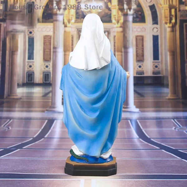 maveraHMA56、21 Pc figurine de fête des mères ornements vierge marie jésus Statues religieuses résine artisanat décoration de la maison Figurines – Image 4