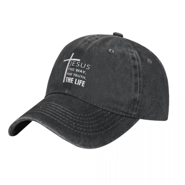 Casquettes de baseball The Truth The Way The Life pour hommes et femmes, casquette à visière, chapeaux pare-soleil Jésus-Christ – Image 2