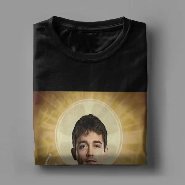 Charles Leclerc jésus t-shirts hommes 100% coton T-Shirt drôle col rond T-Shirt à manches courtes hauts cadeau d'anniversaire – Image 18
