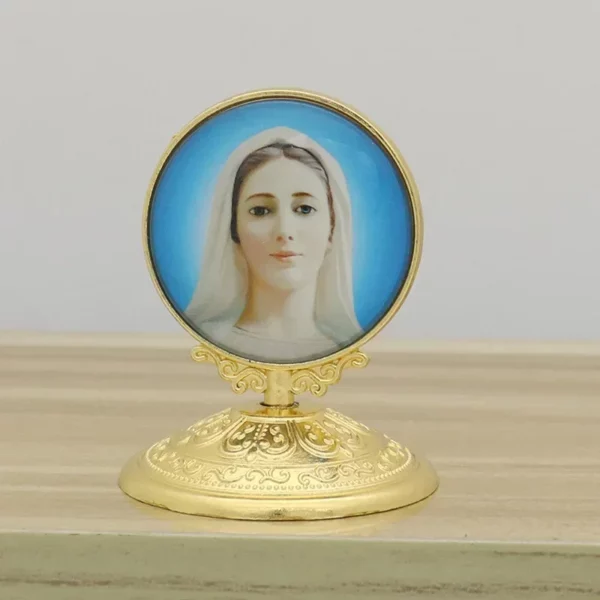 Statue religieuse pour la décoration de la maison, Jésus, la Vierge Marie, la Sainte icône, le Christ catholique, l'ange, la voiture, le bureau, les fournitures, nouveau, 2023 – Image 16