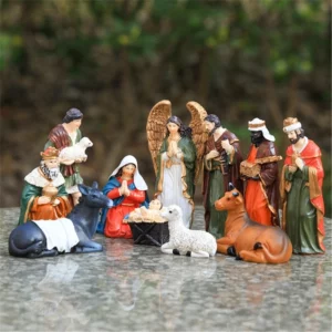 figurines en résine 10cm haut pour crèche noël, pour décoration religieuse