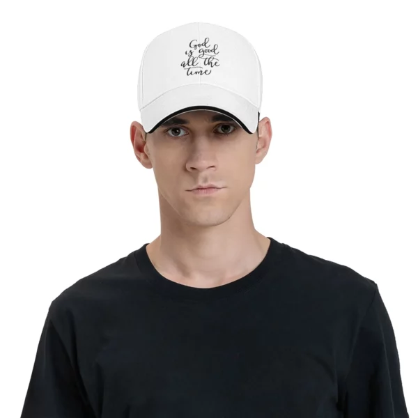 Dieu est bon tout le temps soleil casquette de Baseball jésus amant chrétien printemps y2k mignon camionneur chapeau pour femme mâle Sport casquettes de Baseball – Image 6