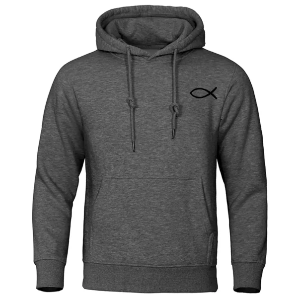 Sweat-shirt chrétien jésus pour hommes et femmes, sweats à capuche de poisson, pull de marque de haute qualité, sweat à capuche chaud Smile, streetwear décontracté, automne, hiver – Image 17