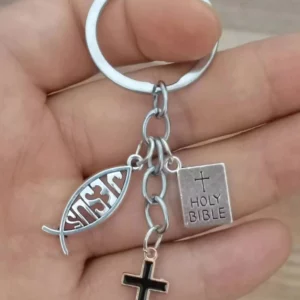 Croix, Jésus, Poisson, Fête des Pères, Porte-clés Religieux, Voiture Homme