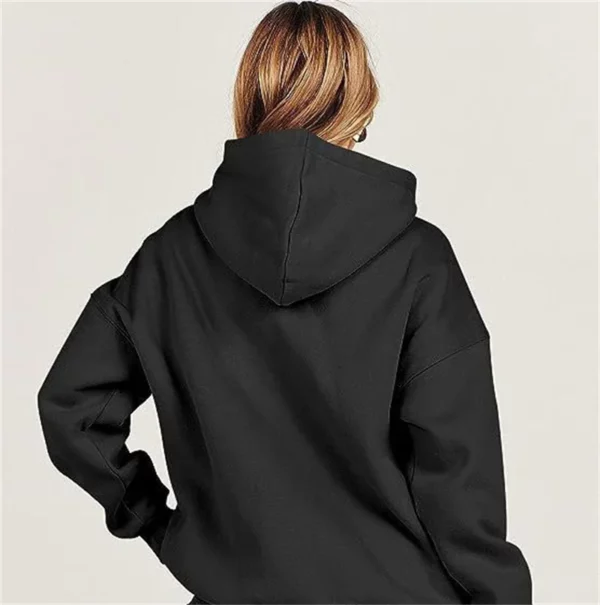 Jésus a changé ma vie Sweats à capuche pour femmes, sweat-shirt décontracté automne hiver avec poches, sweats à capuche à motifs, pulls à capuche – Image 7