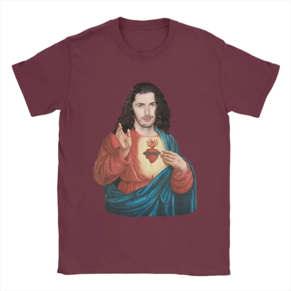 T-shirt Hozier As Jesus pour hommes et femmes, tenue de chanteur cool, t-shirt en coton, t-shirt créatif, meme drôle, nouveauté – Image 8