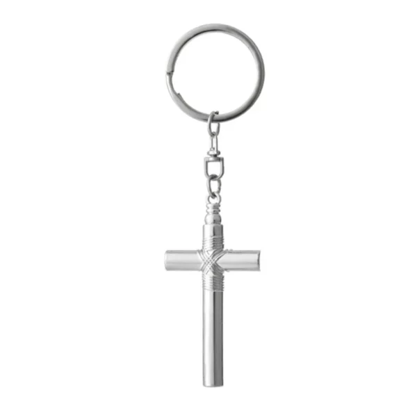 Porte-clés croix de Jésus en bois, décoration de sac, breloque de voiture, support prédire, pendentif fait main, cadeau religieux chrétien – Image 9