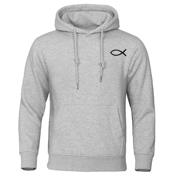 Sweat-shirt chrétien jésus pour hommes et femmes, sweats à capuche de poisson, pull de marque de haute qualité, sweat à capuche chaud Smile, streetwear décontracté, automne, hiver – Image 16