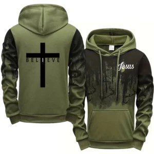Sweat à capuche Style jésus Christ pour hommes, sweat-shirt à capuche imprimé croix de haute qualité, toutes saisons, quotidien, décontracté, sport, mode pull