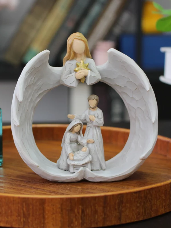 Ornement d'ange créatif en résine, artisanat, décoration de maison, ornement de jésus, cadeau de fête des mères – Image 6