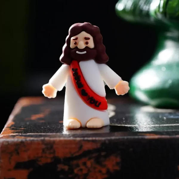 Statues de jésus miniatures en PVC, 50 pièces, figurines religieuses de table, décorations cadeaux de noël, pâques, Halloween, fête – Image 26
