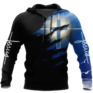 Sweat à capuche imprimé 3D chrétien Jésus pour hommes, sweat à capuche Harajuku, pull décontracté, streetwear, veste respirante, vêtements à la mode, nouveau