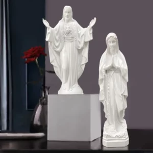 Statue religieuse catholique de la Vierge Marie, Mexique, Notre-Dame de Lourdes, Mère, Dieu, Figurine en résine, Décor de bureau d'Auckland, Jésus béni