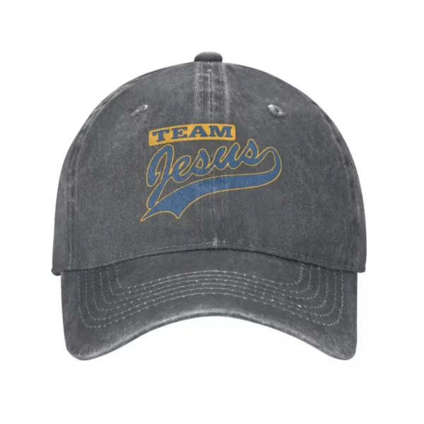 Casquette de Baseball en Denim pour hommes et femmes, chapeau de soleil Snapback, chapeaux d'été Hip Hop CasAdvantages, équipe chrétienne de Jésus, nouveau, 2023 – Image 11