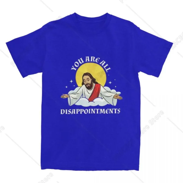 T-Shirt à Manches Courtes et Col Rond en Coton pour la Plage, Vêtement de Grande Taille, avec Motif de Jésus-Christ, You Are All Design, Harajuku – Image 15