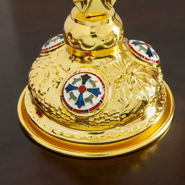 HTISOK-Croix Orthodoxe Réaliste, Cadeau Religieux, Alliage D.lique Plaqué Or, Passion Jésus, Sainte Image, Croix de Prière – Image 8