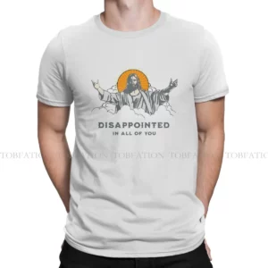 T-shirt homme déçu en vous tous, 100% coton, confortable, imprimé, moelleux, mode, Jésus