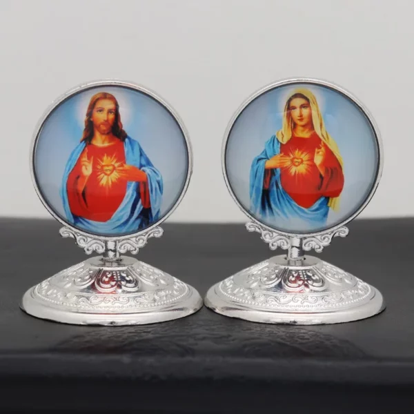 Statue religieuse pour la décoration de la maison, Jésus, la Vierge Marie, la Sainte icône, le Christ catholique, l'ange, la voiture, le bureau, les fournitures, nouveau, 2023 – Image 31