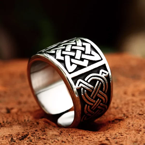 BEIER – bague étoile slave de russie pour hommes, amulette Svarog, en acier inoxydable, bijoux Vintage, cadeau, vente en gros, nouvelle mode 2023 – Image 4