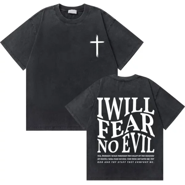 Lavé Vintage chrétien jésus bonnes nouvelles dieu vous aime verset de la Bible graphique T-shirts hommes femmes mode décontracté surdimensionné t-shirt – Image 19