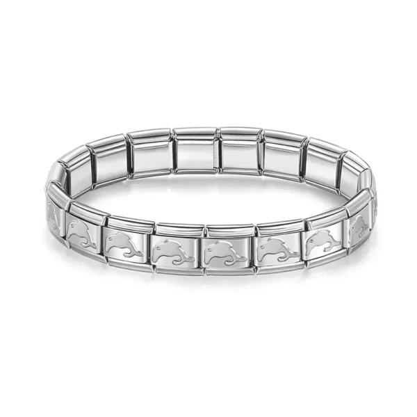 Coeur croix papillon italien breloque lien en acier inoxydable doré Bracelets bricolage faisant 9mm perles rétro Bracelet bijoux en gros – Image 14